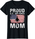 Proud Us Air Force Mom American Flag