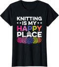 Knitting Knitter Yarn Crochet Distressed