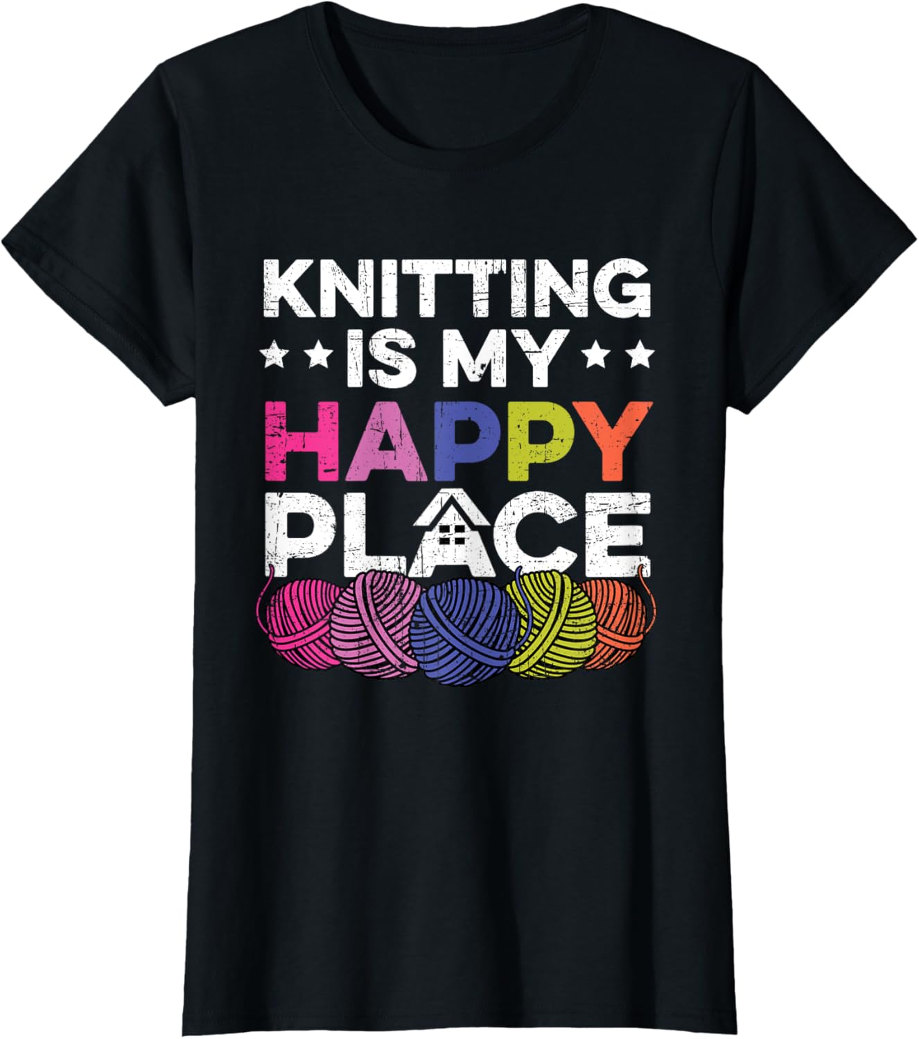 Knitting Knitter Yarn Crochet Distressed