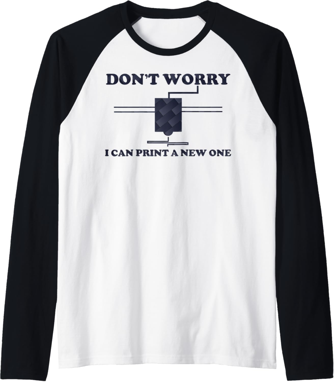 3D Printing Carbon Pattern 3D Printer Idea Geeks Raglan Baseball Tee
