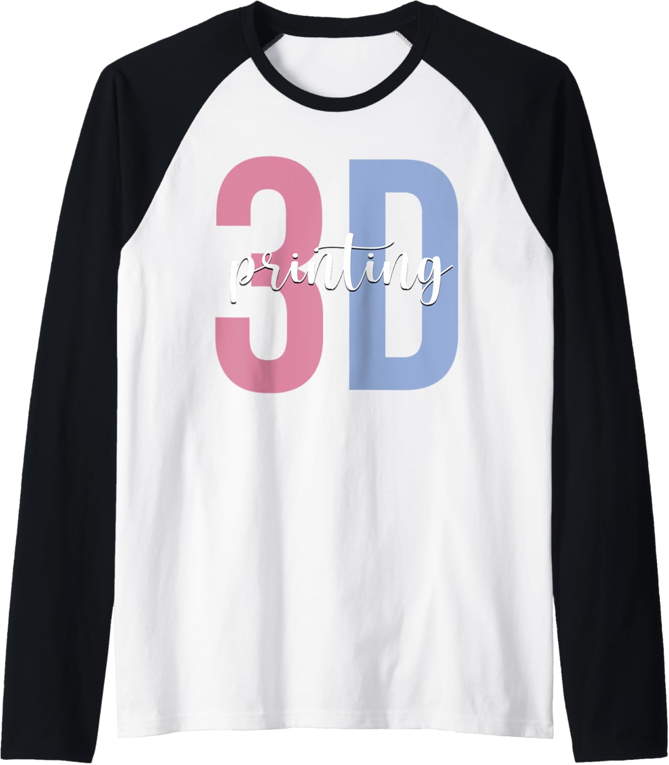 3D Printing 3D Printer Machine Raglan Baseball Tee