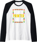 Black History Month Printer Magic Pride Raglan Baseball Tee