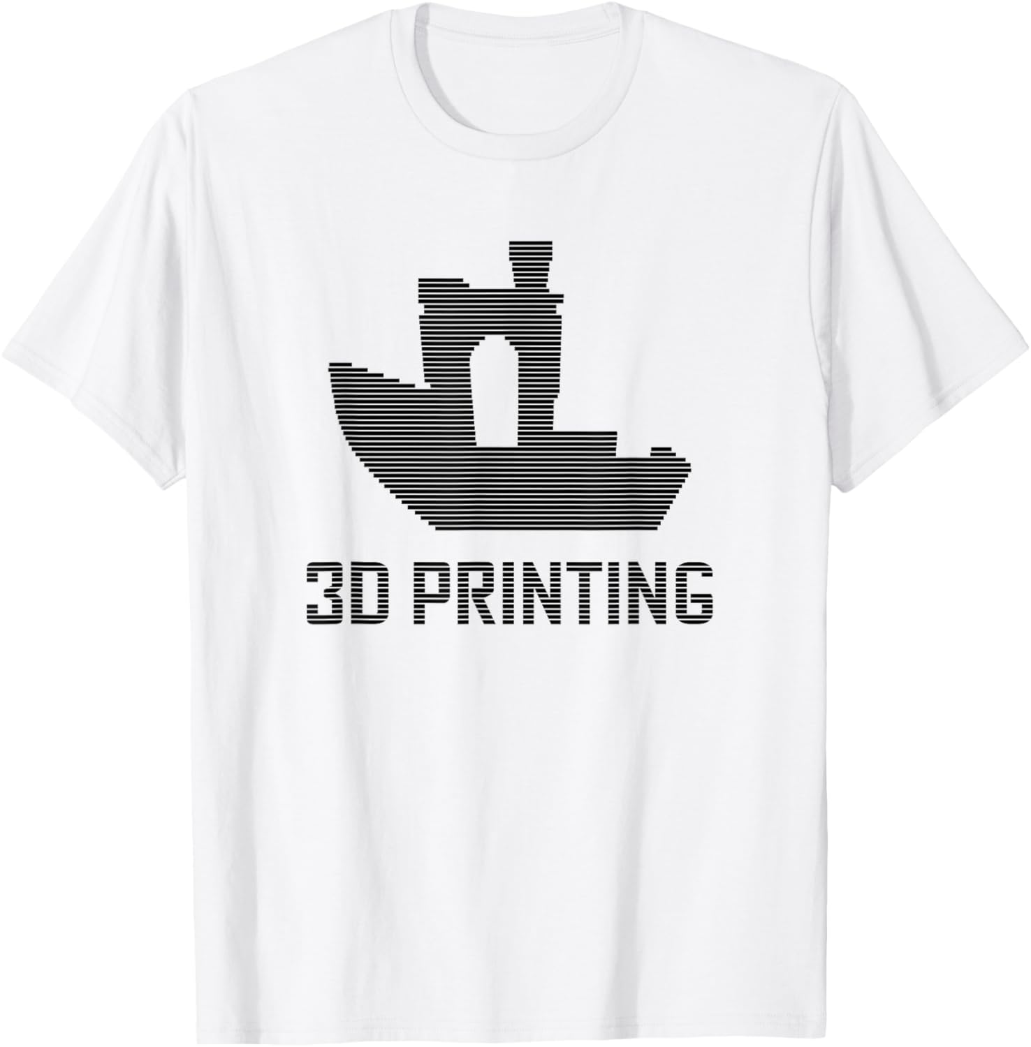 Benchy Shape Black Filament Layers 3D Printing Enthusiast