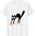 funny cat knitting tee cat with yarn ball tee funny gift for Men Women
