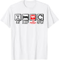 Eat Sleep 3D Print Retro 3D Printing Funny 3D Printer