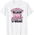 Quilting because murder is wrong - Knitting needle and yarn