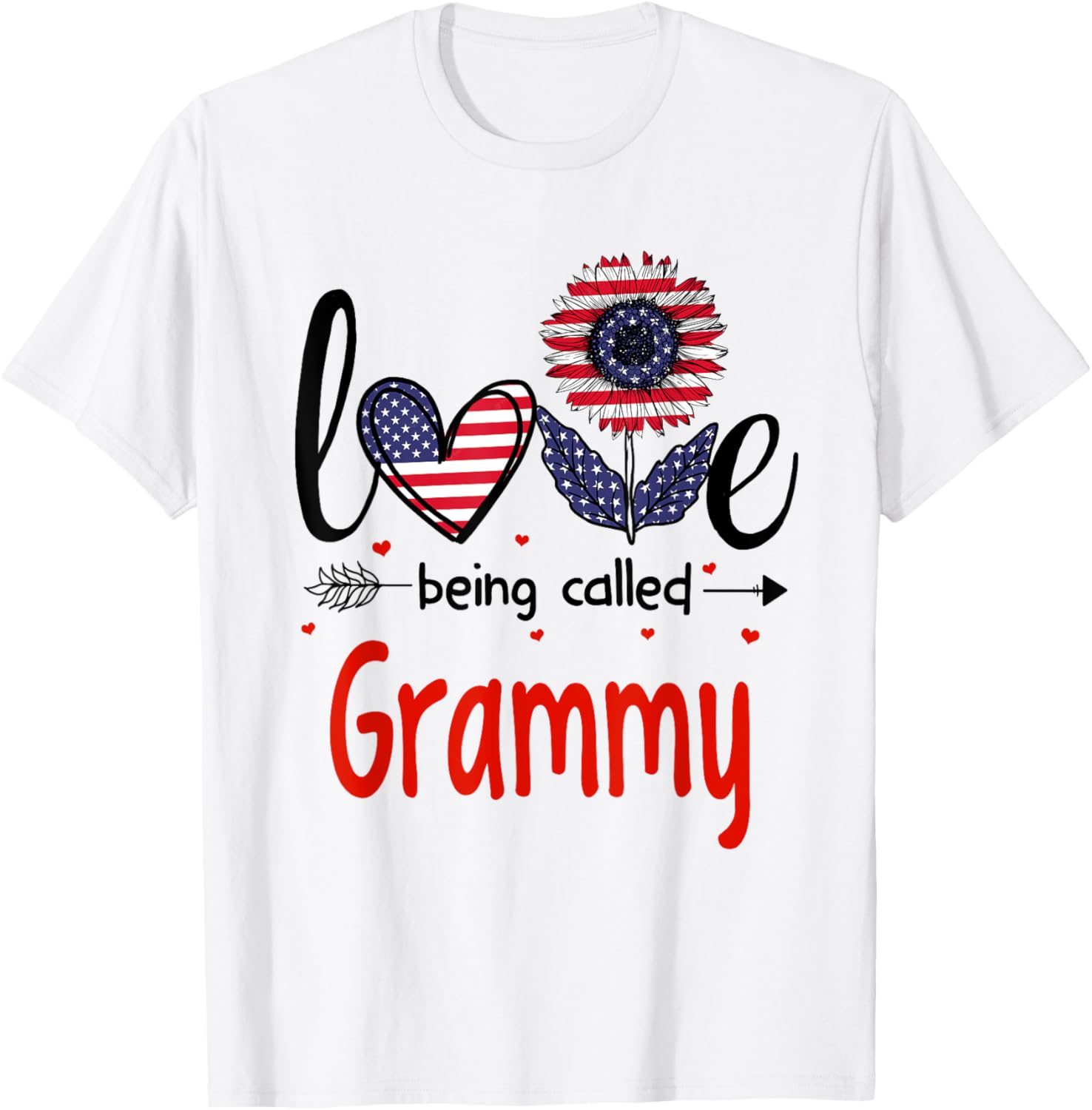 Love Being Called Grammy American Flag Patriotic 4Th Of July