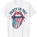 Party In The Usa Flag Tongue Retro 4Th Of July