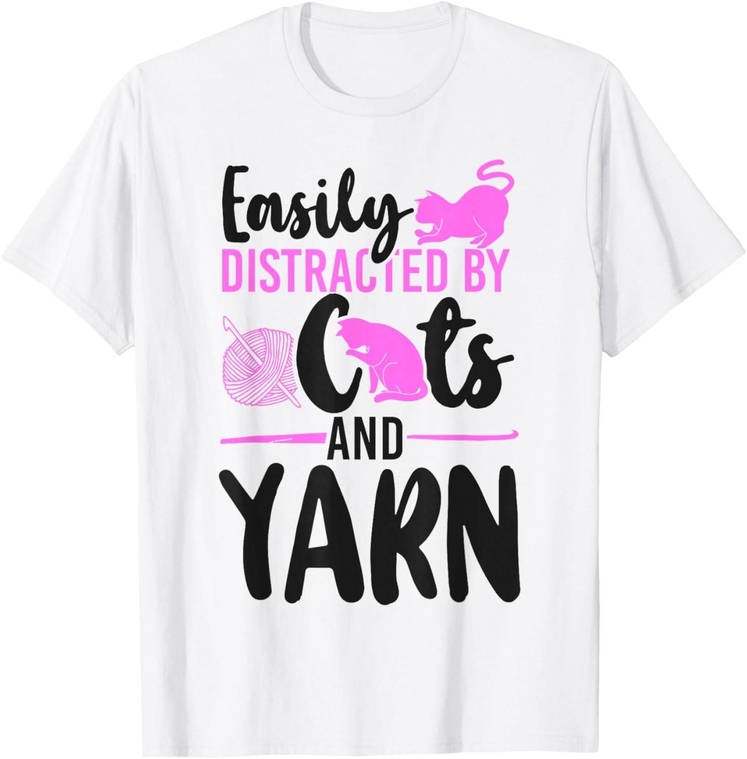 Crocheting Knitting Easily Distracted By Cats And Yarn