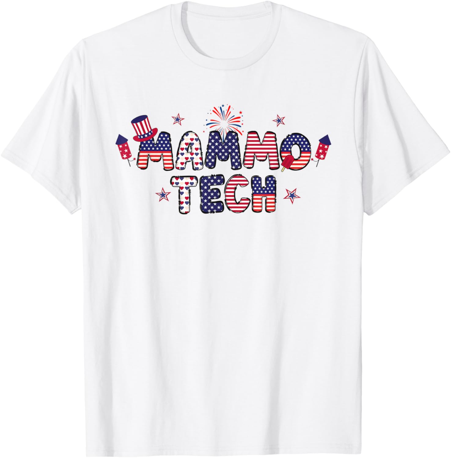 Mammo Tech 4Th Of July Mammography American Flag Radiology