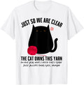 Angry Black Cat Just So We Are Clear The Cat Owns This Yarn
