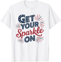 Red Blue Flag Patriotic Usa 4Th Of July Get Your Sparkle On