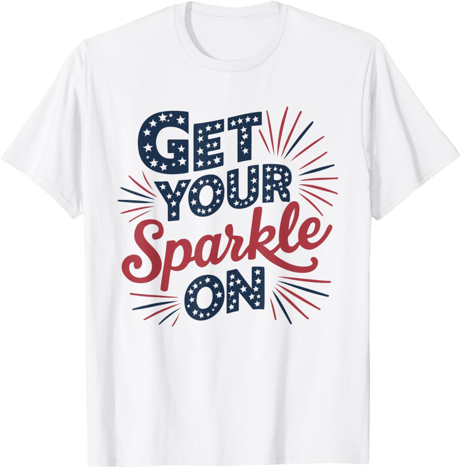 Red Blue Flag Patriotic Usa 4Th Of July Get Your Sparkle On