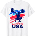 Weightlifting Support Team Flag Usa Weights American