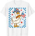 Funny Patriotic Duck Usa Flag Hot Dog 4Th Of July Kids Boys