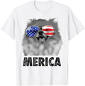 Pomeranian 4Th Of July Merica Men American Flag Pom Dog