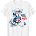 4Th Of July Patriotic Dachshund Dog Cowboy Dog Usa Flag