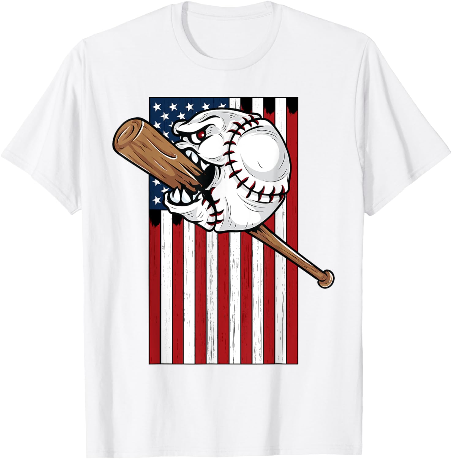 Usa American Flag Baseball Shirt Gift For Baseball Players
