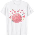 Crocheting Lover Knitter Crocheter Hearts Yarn Knitting