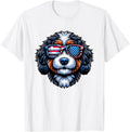 Patriotic Bernedoodle American Flag Sunglasses 4Th Of July