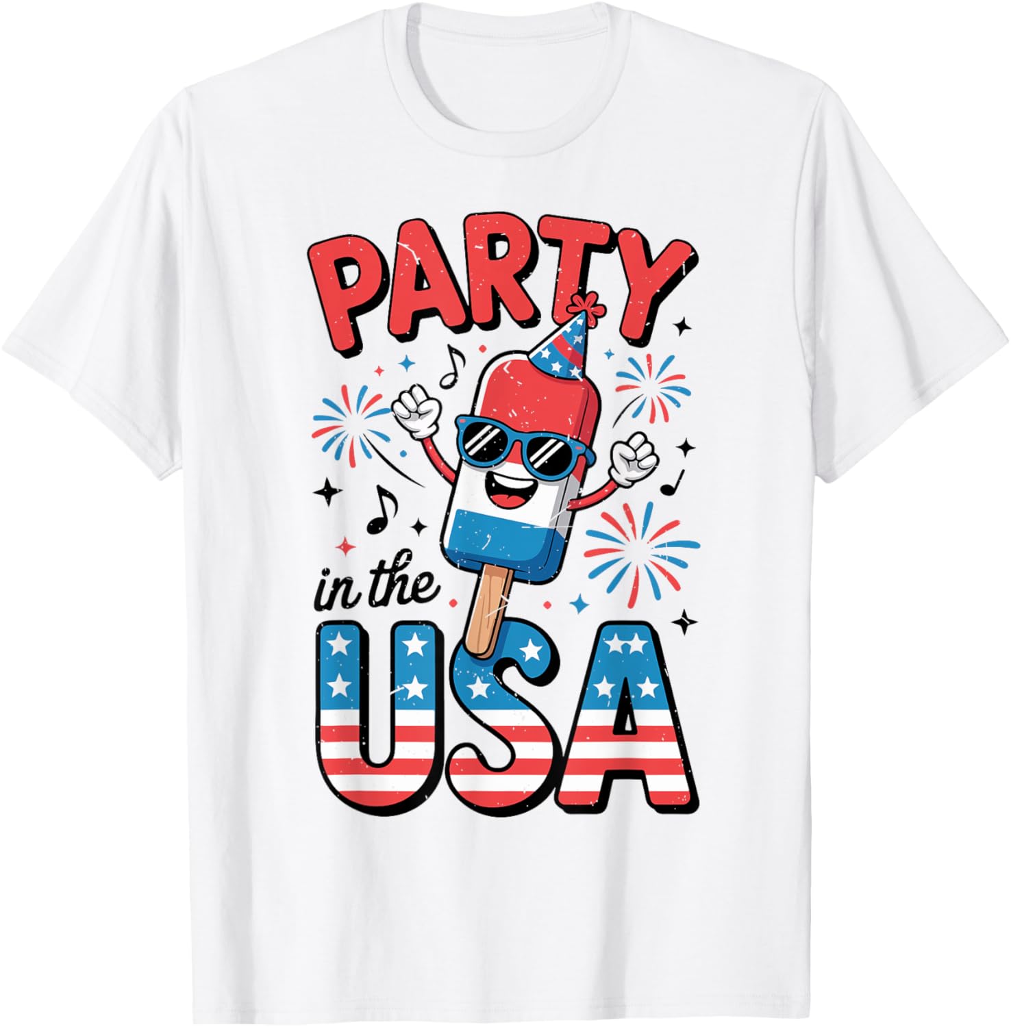 Party In The Usa Popsicle 4Th July Toddler Boy Kid Patriotic