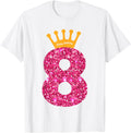 Happy Birthday Shirt Girls 8th Party 8 Years Old Birthday Design 183