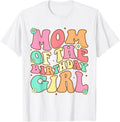 Mom the Birthday Girl Groovy Colorful Birthday Girl Design 77
