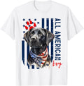 Patriotic Usa Flag Black Labrador All American Boy Lab Owner