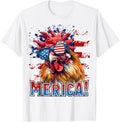 4Th Of July Merica Chicken Dog American Flag Kids Men Women