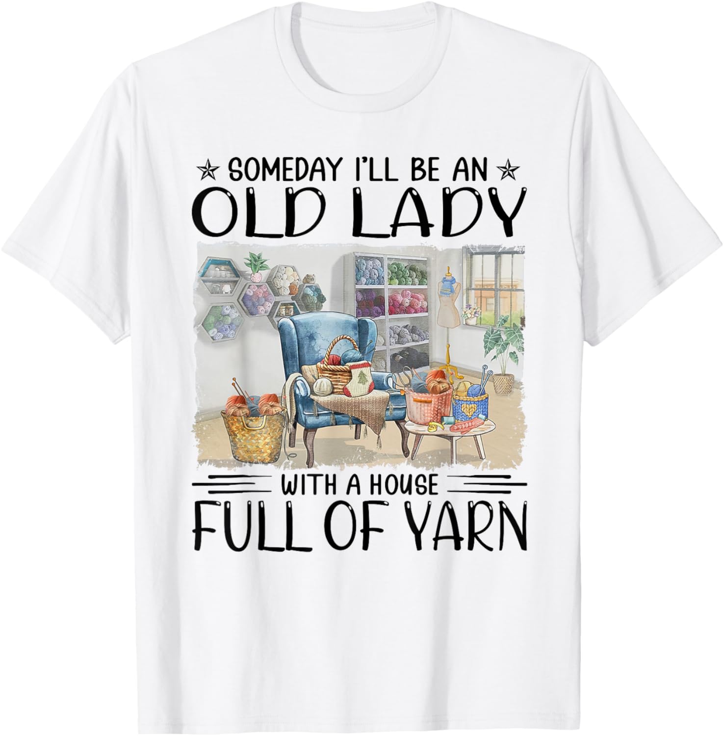 Someday I'll be an old lady with a house full of yarn