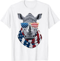 Patriotic Rhino Usa American Flag Sunglasses 4Th Of July