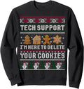 Funny Christmas Tech Support Shirt Computer Programmer Gift Sweatshirt