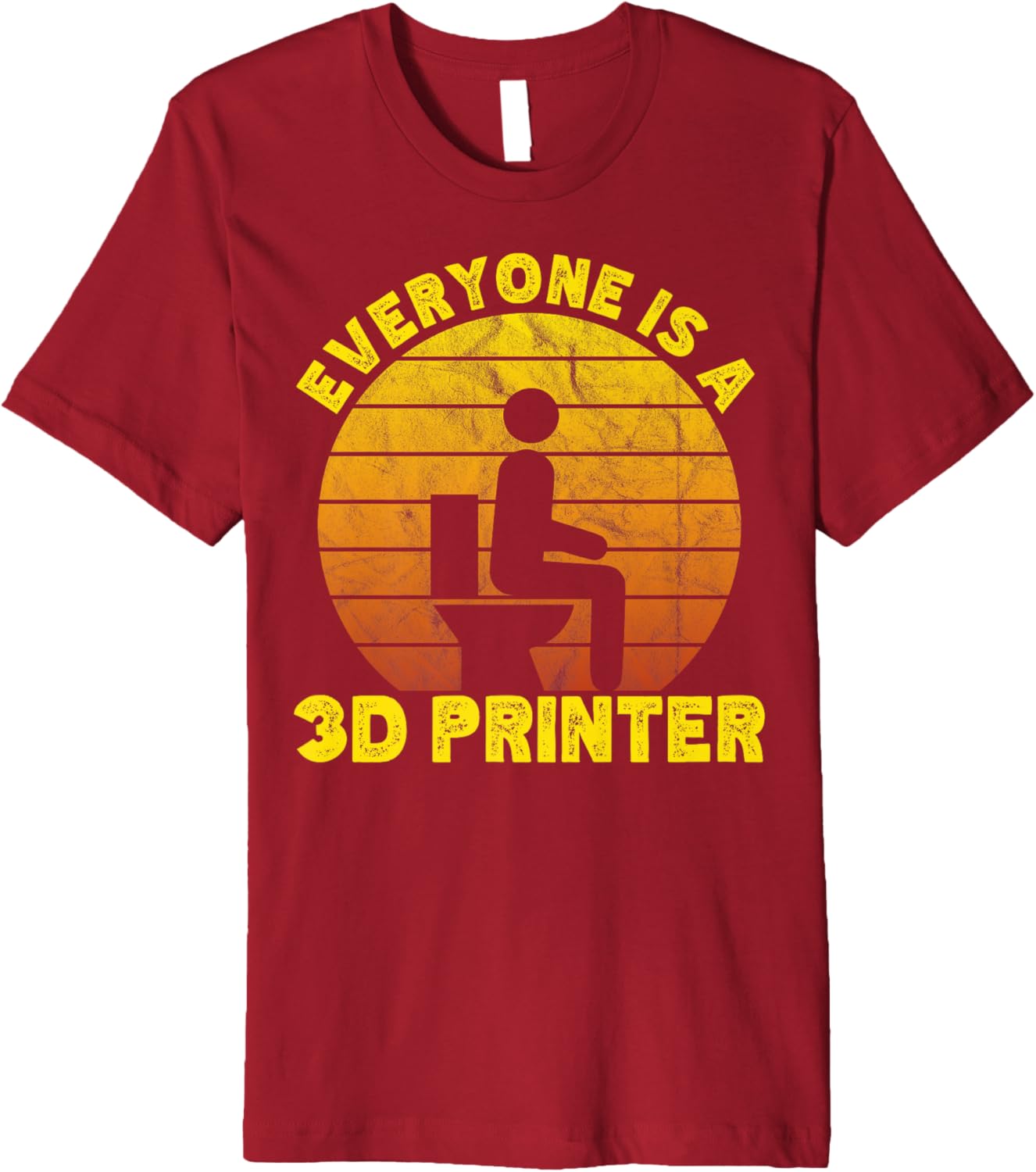 Retro Everyone Is A 3D Printer Men Women Geek 3D Printing Premium