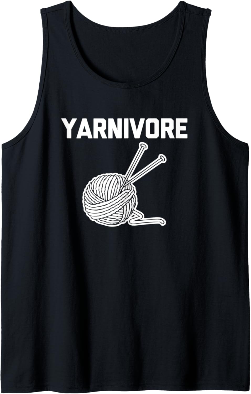 Yarnivore T-Shirt funny saying novelty yarn crochet knitting Tank Top