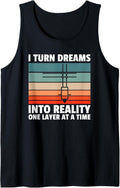 I Turn Dreams In Reality Print 3D Printer Tank Top
