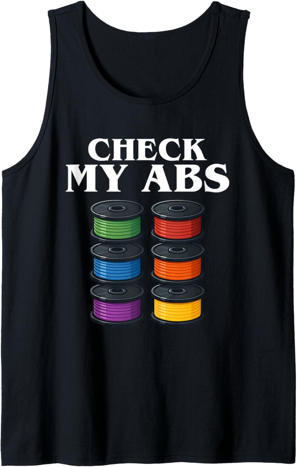 Check My Abs 3D Printing Geek 3D Printer Tank Top