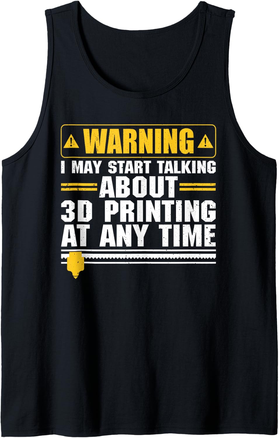 3D Printing Design Men Women 3D Print 3D Printer Lover Tank Top