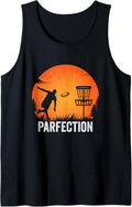 Parfection Disc Golf Retro Sunset Funny Design Tank Top
