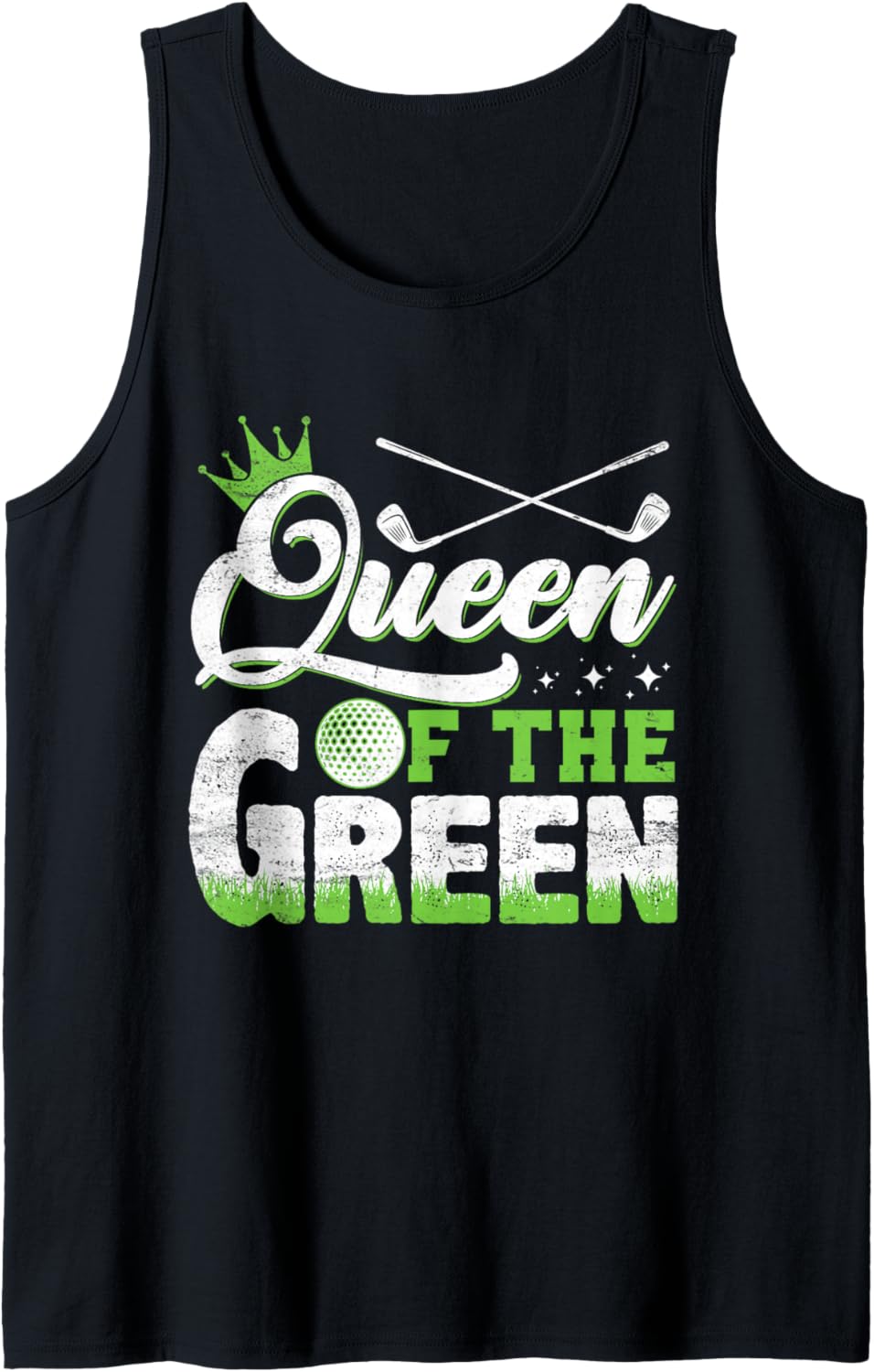 Retro Queen Of The Green Women Golf Girls Golfer Golf Lover Tank Top
