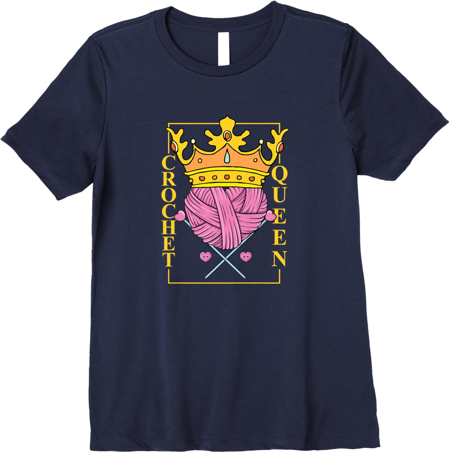 Crochet Queen | Yarn Knitting Crocheting | Crocheter Knitter Premium