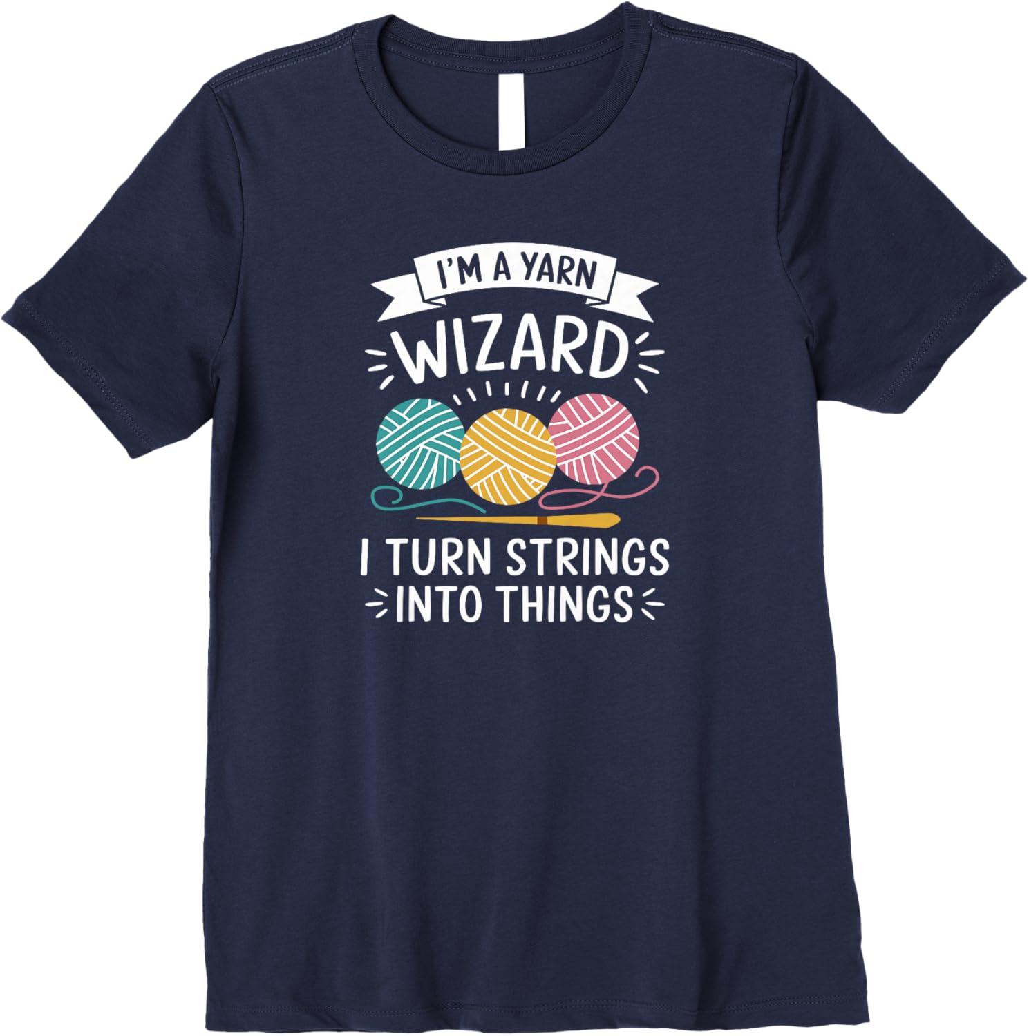 Womens Knitting Magic Quote for Yarn Crafters Premium