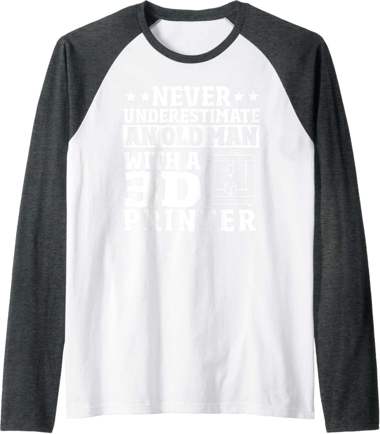 3D Printer Designer Funny 3D Printing Machine 3D Printer Raglan Baseball Tee