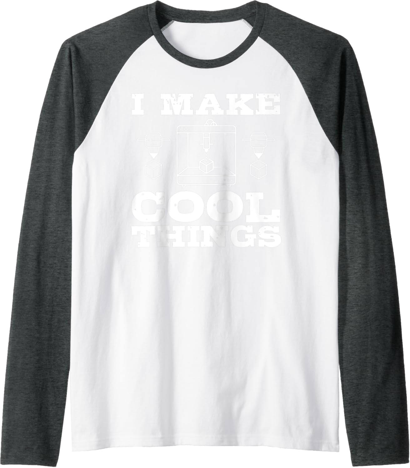3D Art Printer Designer Funny 3D Printing Machine 3D Printer Raglan Baseball
