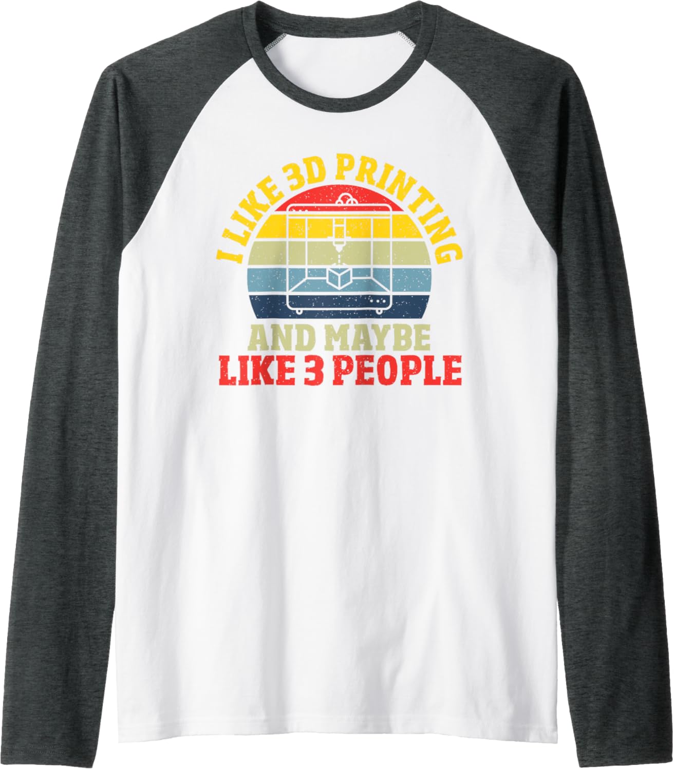 Cute 3D Printer Owner Funny 3D Printer Enthusiast 3D Printer Raglan Baseball