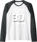 3D Printer Machine Professional Funny 3D Printing 3D Printer Raglan Baseball Tee