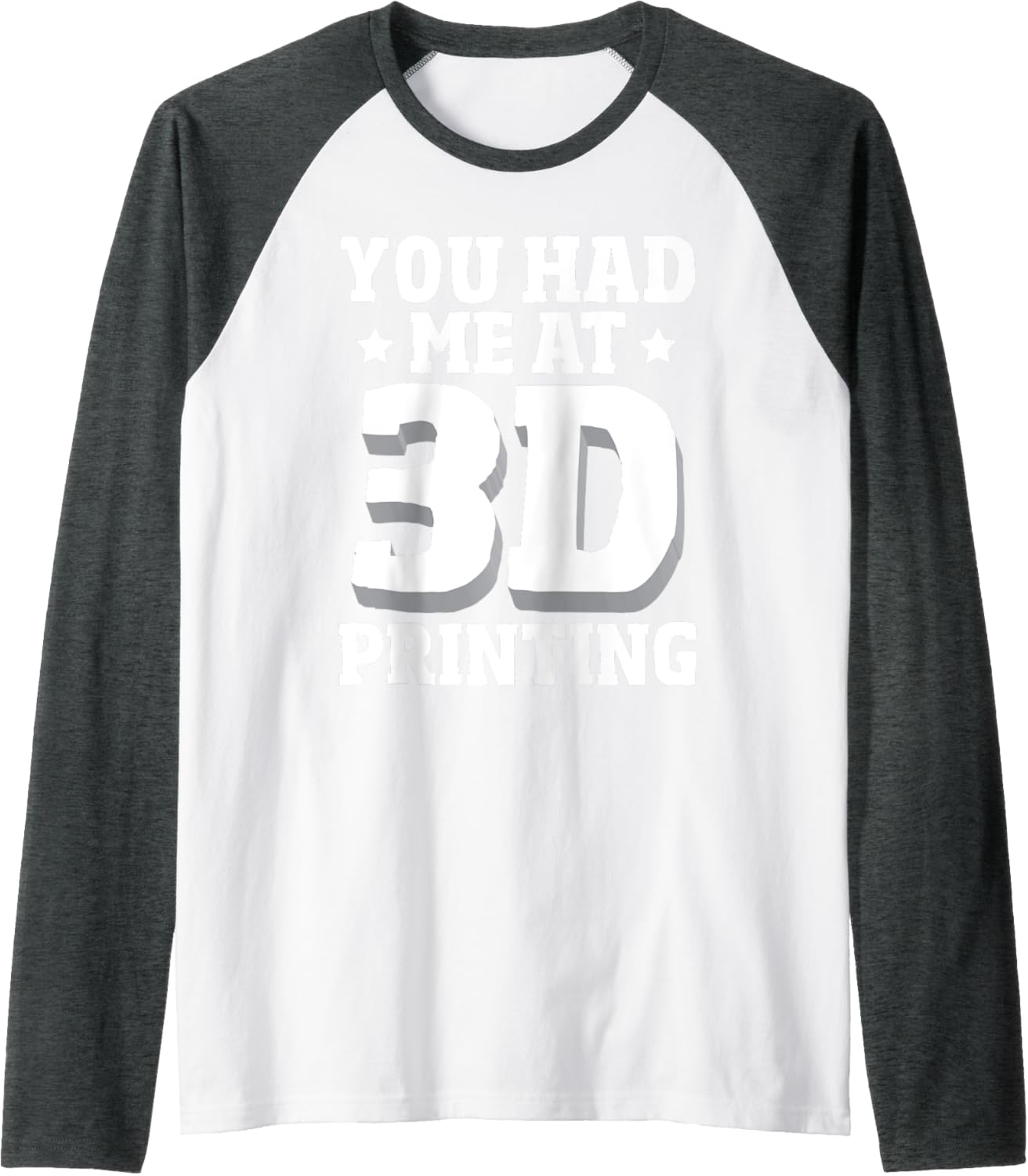 3D Printer Machine Professional Funny 3D Printing 3D Printer Raglan Baseball Tee