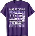 Purple Up For Military Kids Usa Flag Military Child Month