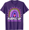 Purple Up For Military Kids Month Military Child Rainbow