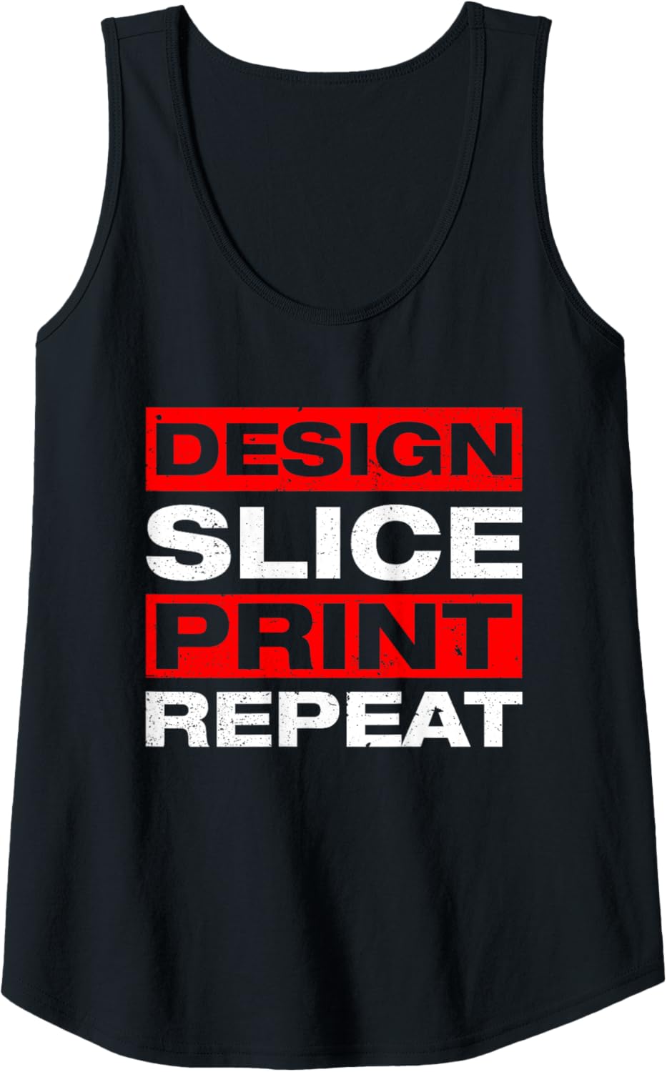Womens Design Slice Print 3D Printer 3D Printing Tank Top
