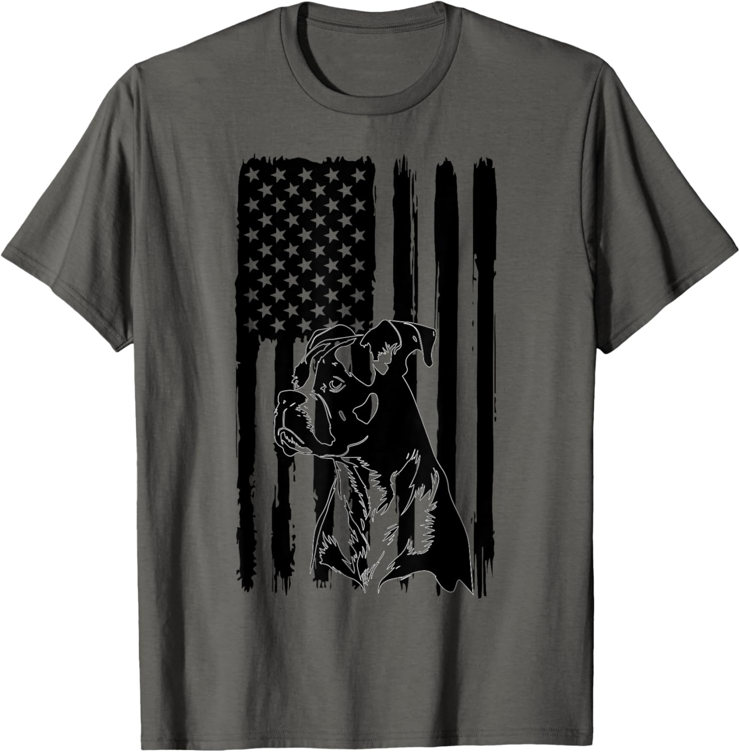 American Flag Usa Patriot Boxer Dog Dad
